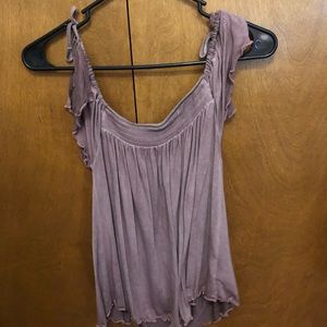 Purple off the shoulder top